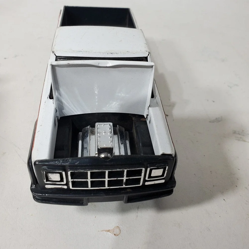 Buddy L Pickup Truck Kids OS White Good Vintage Rebel Pressed Steel Die Cast